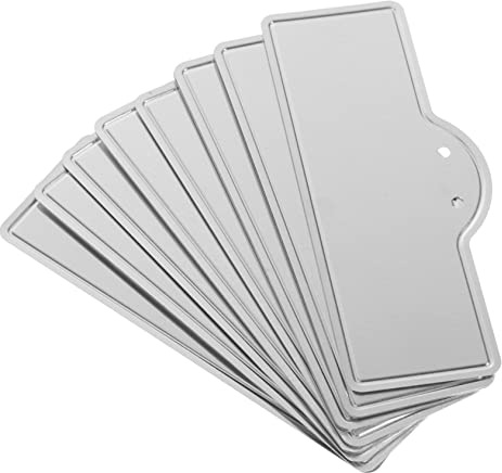 TOYANDONA 20 Pièces Lot de Étiquettes Aluminium pour Plantes et Arbres Marqueurs de Jardin Extérieurs Résistants Petites Plaques Durables pour Identification Précise des Végétaux