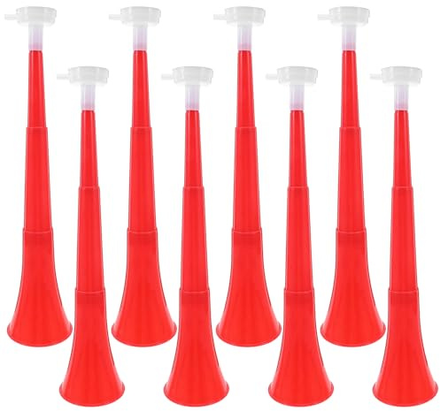 Beaupretty 8 Piezas De Bocinas De Fútbol Para Animar Bocinas De Fútbol Vuvuzela Para Eventos Deportivos Para Animar
