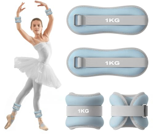 2 st viktmanschetter, fot för ben och armar, ankelvikt, handledsvikter för pilates, yoga, promenader, jogging, aerobics