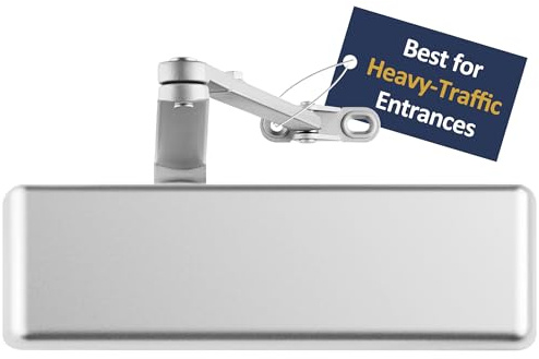 Lawrence Extra Heavy Duty Door Closer Commercial Grade 1 - Adjustable 6-Speed Delayed-Action Door Control with 3 Pistons – Flexible Installation with Included Hardware - Embassy Series LH8016