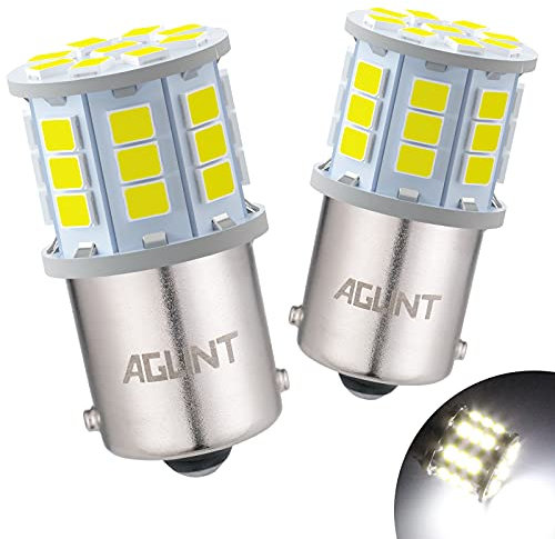 AGLINT 1156 P21W LED Bulb 382 Ba15s 33SMD 12V 24V Replacement for RV Interior Light Car LED Backup Reverse Light Position Tail Turn Signal DRL Daytime Running Lights 6500K White