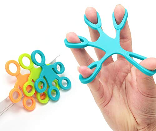 Set da 3 Dita per Allenatore da Arrampicata per Allenatore, Anello da Allenamento estensore per Dito Dispositivo di Allenamento dell'avambraccio Impugnatura per Esercizi