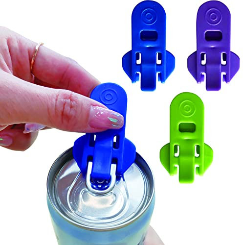 Getränkedosen Ringöffner Aluminium,Flaschenöffner Dosenöffner Getränkedosenöffner, einfacher manueller Dosenöffner, manueller Dosenöffner, für Cola, Bier, Soda, Getränke（3 Stück ）