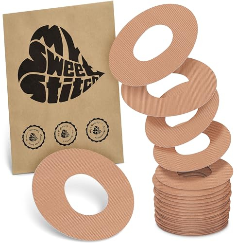 MySweetStitch - 25 x Dexcom G7 cerotti sensore, Ringpatch Ø 65mm, cerotto impermeabile, traspirante, delicato sulla pelle, Beige