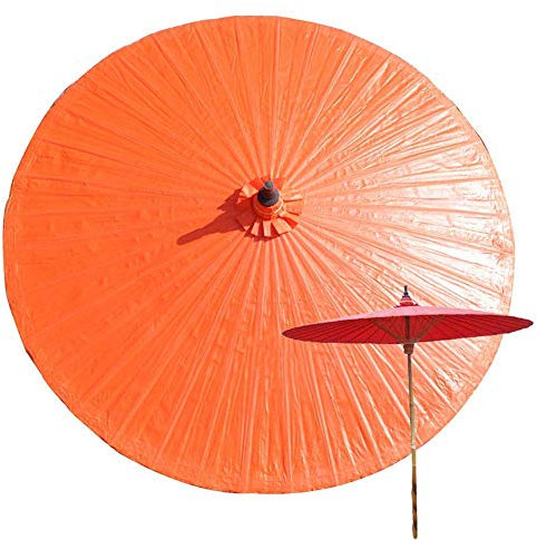 NOALED Parasol 2M Bambou Jardin, Anti-Ultraviolet, Parapluie de Patio Imperméable, Plage Extérieure