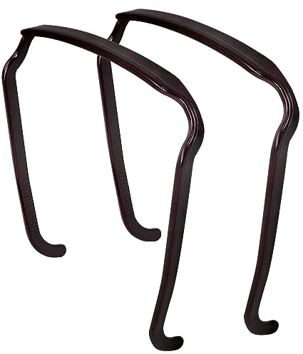 Qufiiry Haarreif Sonnenbrille, 2 Stück Unsichtbarer Haarreifen, Braun Eckiger Haarreif Stirnbänder, für Männer Damen Lockiges und Gestyltes Haar