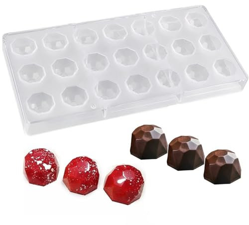 1 Pieza Molde Bombones, Moldes de Plástico para Caramelos, Moldes de Chocolate de Policarbonato, Molde para Bombones de Chocolate, para Pastelería, Caramelos