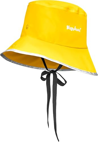 Playshoes Regenmütze wasserdicht, Gorro par lluvia niños unisex, Gelb,