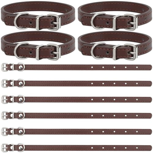 GORGECRAFT 10 Sangle D'Extension Traditionnelle pour Kilt en Cuir PU de 260x15mm Étrier Écossais Brassards Supports de Manches Antidérapants Ceinture Sangles D'Étiquette de Bagage Brun Coco