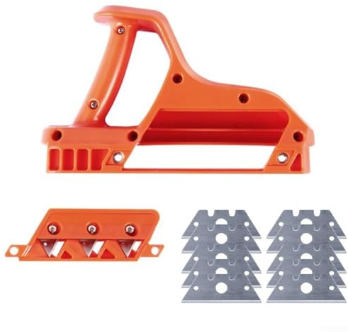 Pialla per bordi in cartongesso con lame a cambio rapido per finiture a 45 e 60 gradi (60 gradi)
