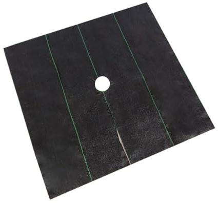 Malla Antihierbas 10 Uds. Esteras for el Control de malezas de árboles de jardín cubierta de tela de red cubierta de protección de degradación hidratante transpirable for huerto(Regular type,10pcs 1x1