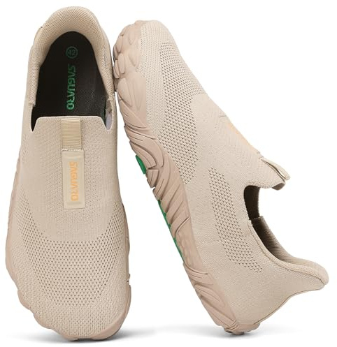 SAGUARO Donna Uomo Scarpe Barefoot Trekking Trail Running Allenamento Ginnastica Outdoor Indoor Traspiranti Morbido Antiscivolo Estivo Marrone,Gr.42