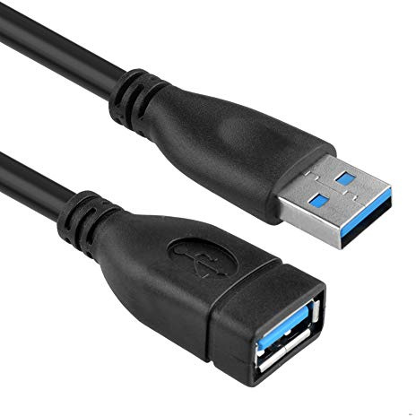 S SIENOC 1.5 m (5 pies) Cable USB 3.0 Tipo A macho a A hembra Cable de cable de extensión USB3.0