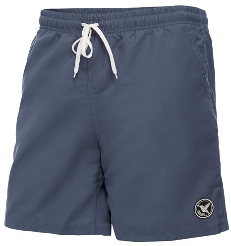 Ladeheid Bañador Hombre, Short de Natación con Secado Rápido, Forro de Malla Interior, Pantalón Corto con Bolsillos Laterales y Traseros, Cintura Elástica Ajustable LA40-129 (Jeans Oscuro, M)