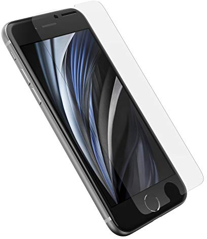 OtterBox Trusted Glass, Skärmskydd för iPhone SE (3:e/2:e gen)/8/7/6s | Härdat glas, x2 repskydd, skydd mot splitter, Utan retailförpackning