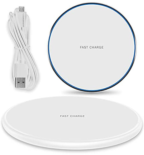 QI Wireless Ladestation kompatibel mit Xiaomi Mi 11 Ultra Kabellos Charger Ladematte Induktives Universal Schnellladegerät, Farbe:Weiß