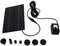 Haofy Solar-Brunnenpumpen-Set, Solar-Wasserpumpen-Set, Stabil, 9 V, 1,8 W, Verstopfungshemmende Netz-Teichpumpe für Gartenpool