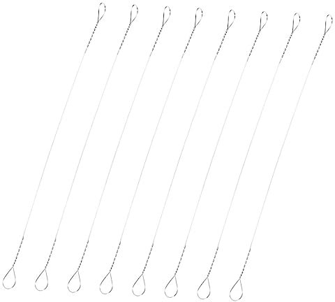 Zerodeko 8pezzi Filo Taglierino Formaggi in Acciaio Sostituzione Per Affettatrice Formaggio e Burro Filo Taglio Manuale Per Casa Ristorante e Negozio Alimentari