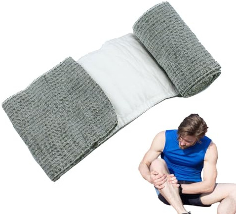 Elastiskt bandage kompressionsbinde, elastiskt bandage för trauma | blodstillande förband, praktiskt skyddsbandage för stretching, sport, ankelstuvning och svullnad