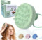 ETISEN, Cepillo Cuero Cabelludo, masajeador de cuero cabelludo, Pelo Mojado y Seco, Crecimiento Capilar, masajeador capilar, Exfoliante, para Cabeza, Cepillo pelo (Verde)