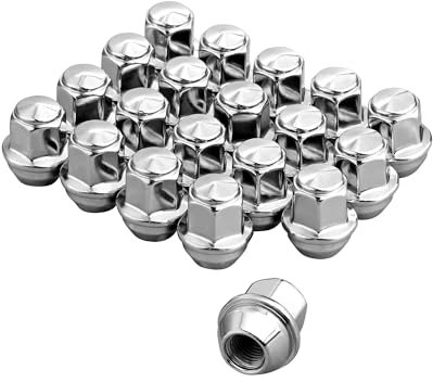 eSynic Wheel Nuts Set for Ford 20Pcs Professional M12x1.5 Chrome Steel 19mm Hex Locking Wheel Nut Bolts for 2011-2020 Ford Focus Ranger Mondeo Escape Fusion EcoSport Transit Connect,Lincoln MKC MKZ