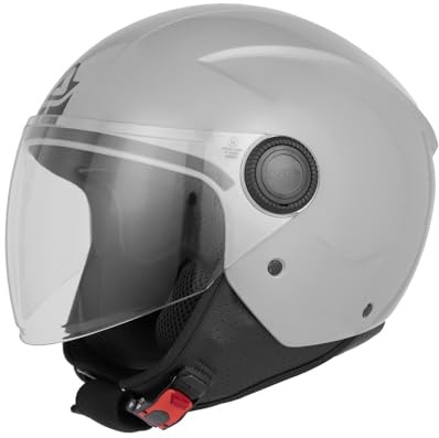 Acerbis Casco Jet Brezza, Color Gris, Talla M