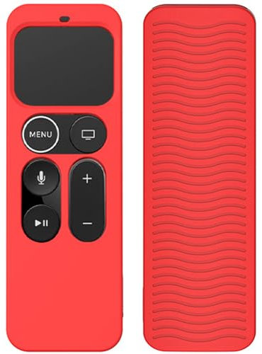Remote Control Case for Apple TV 4K 5th and 4th Generation Siri Remote Non-Slip Silicone Protective Cover for TV Accessories