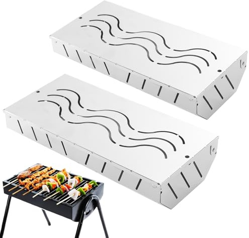 Scatola per affumicatura a trucioli di legno, resistente per barbecue, funziona con trucioli di legno affumicato al sapore di barbecue, per grigliare per cucina, ristorante, campeggio, feste