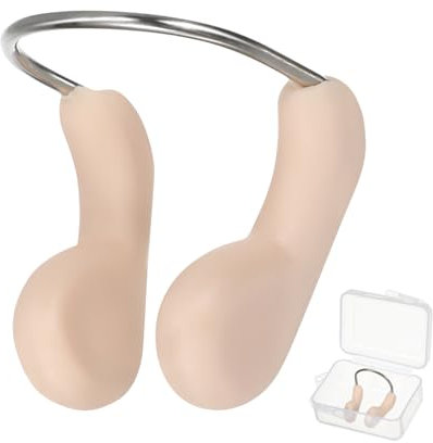 ibasenice 2Stücke Schwimm Nasenclip Wasserdichter Nasenschutz für Unterwasseraktivitäten für Schwimmer und Schnorchler Wiederverwendbar