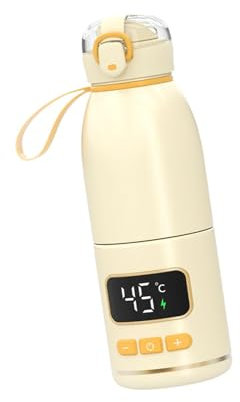 Calentador de Biberones Portátil, Vaso Térmico Multiusos con Asa, 450 Ml