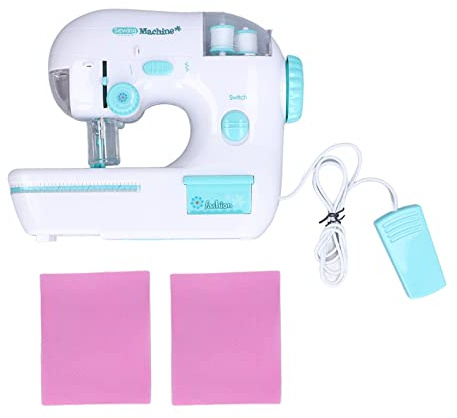 CFTGIW Máquina de Coser Eléctrica de Juguete para Aumentar la Creatividad, Capacidad Práctica, Estructura Compacta, Máquina de Coser de Juguete para Mayores de 3 Años, Taladro de Coordinación