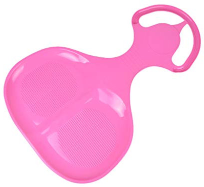 MARMAT Schneerutscher für Kinder Schneeflitzer Poporutscher Rutschteller Wintersport (Rosa)