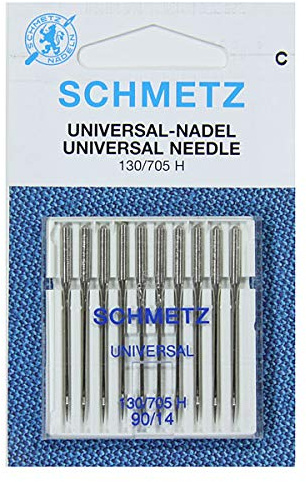 Aiguilles pour Machine à Coudre Schmetz - Universel/Ordinaire, Taille: 90/14 - Paquets de 10 - Paquet Unique - Rabais en Vrac pour d'Économie (Épargnes) Énorme - jusqu'à 30 Aiguilles GRATUITES