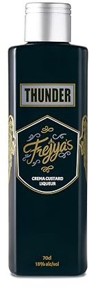 Frejya's Crema Custard Liqueur | 5 Times Distilled Premium Grain Vodka | Frisian Cows Milk | Creamy Texture | Dessert Like Liqueur | Alcoholic Custard | Voluptuous Flavour - 18% Vol - 70 cl