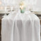 100%Mosel Musselin Dekostoff, in Offwhite (48 cm x 5 m), 66 g/m², sehr dünner Tischläufer, zarte Tischdeko für Geburtstage & Hochzeiten, Tischband als Bunte Dekoration zu besonderen Anlässen