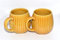 Saumo 2er Set 480 ml Hochwertige Handgefertigte Kaffeetassen aus Porzellan, Kaffee - Tasse in Modern Vintage Design große Kaffeebecher mit großem Henkel für Kaffee & Tee