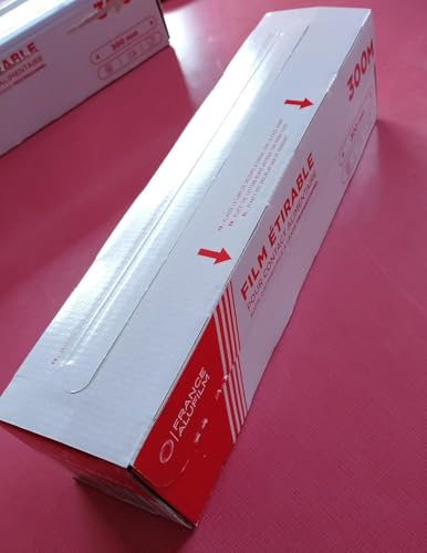 Film alimentaire étirable PRO avec ZIP cut - 45 cm x 300m - conditionnement aliments, protection fraicheur, cuisson micro-ondes et congélateur