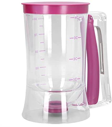 SIXRUN de Activación de Dispensador Masa Panqueques Material PP Premium con Diseño Gatillo Eficiente, Control Porciones, Herramienta Cocina Multifacética, Capacidad Generosa, para Estrés y