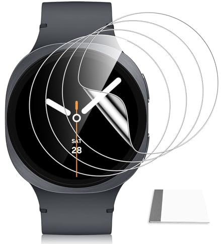 4 stycken skärmskydd till Samsung Galaxy Watch 8 44 mm, självreparerande bubbelfri flexibel TPU-film, reptålig HD klar skyddsskärm för Samsung Galaxy Watch