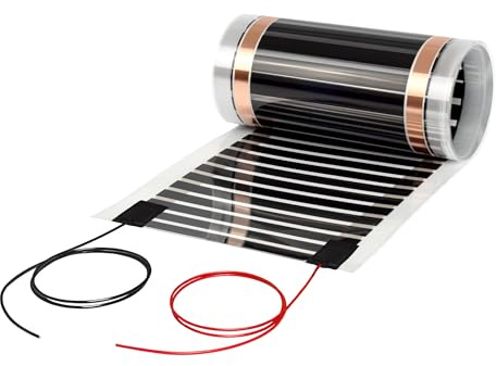 Infraröd uppvärmning 3 m värmefolie 24 V 220 W/m² takvärme, elektrisk infraröd elektrisk värmare, husbil, camping, husvagn, expeditionsmobil, skåpbil, modellbygge, härdning, låg spänning