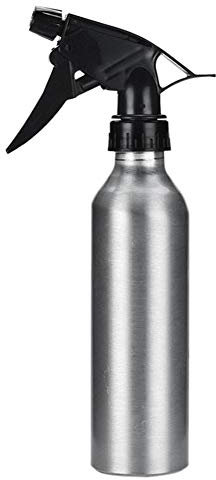 250ml Flacone Spray per Parrucchiere Bottiglia Spray Vuota in Lega di Alluminio Spruzzino Nebulizzatore Parrucchiere Ricaricabile Bottigliette Spray per Parrucchieri (Argento)