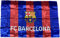 Vertikale Flagge des FC Barcelona, lizenziertes Produkt, Maße 100 x 150 cm, Kleidung aus Polyester