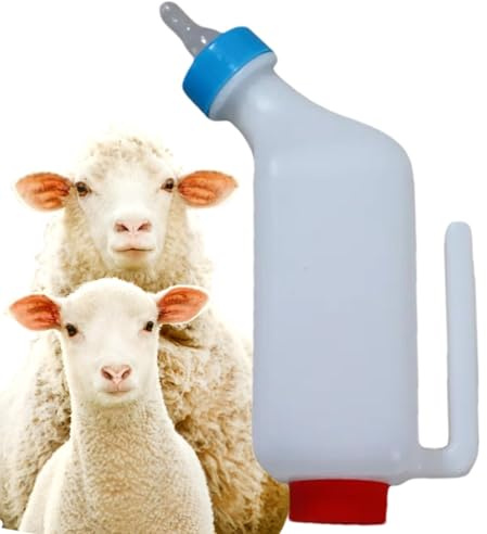 Biberon pour agneau – Biberons d'allaitement pour bébé chèvre | Mangeoire à suspendre avec échelle transparente, biberons d'allaitement pour petits animaux, chèvres, agneaux, chats, chiens | à suspendre avec échelle transparente, biberons d'allaitement pour petits animaux, chèvres, agneaux, chats, chiens