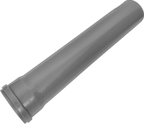 Tuyau HT DN 50 500 mm avec joint pour tuyau d'égout en plastique PP gris | Système de tuyau d'évacuation DN 50 x 500 mm | Système HT complet