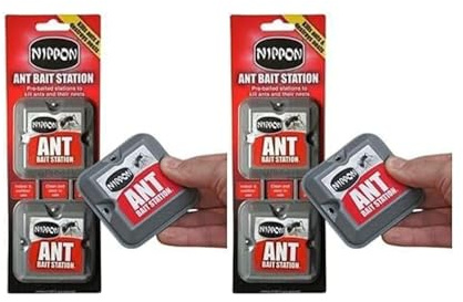 PVONLINE OASIS 2 X Nippon Ant Bait Station Twin Pack, Long-Lasting Relief, Mess-Free Application, Ant Killer Use in Homes, Gardens, Out-Houses, and Greenhouses,