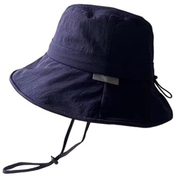 Cappello Donna Pescatore Bucket Hat Donna Cappellino Uomo Estivo Nero Accessori da Pesca Protezione Capelli Sole E Mare Solare per Uncinetto Cappellini Bianco Pioggia con Visiera Ripiegabile