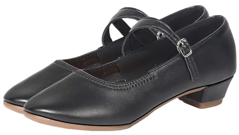 Chaussures élégantes pour femme avec talon - Pieds nus - Ballerine en cuir - Chaussures d'été pour femme - Chaussures de danse - Sandales confortables - Chaussures traditionnelles - Semelles souples