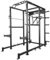GORILLA SPORTS® Power Rack - Verstellbar, mit Klimmzugstange, Dip Station, Hantelablage, bis 400kg, Stahl, Schwarz - Power Cage, Kraftstation für Zuhause, Fitnessstation, Krafttraining
