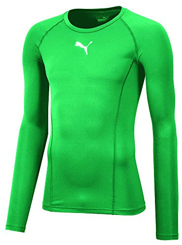 PUMA Men's Liga Baselayer Tee Long Sleeve Functional Underwear, Green (Pepper Green), M UK