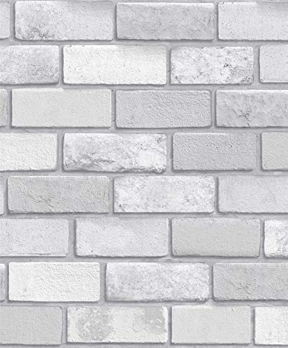 Arthouse Diamond Brick Silver Glitter Textured Vinyl walppaper Modern Wallpaper